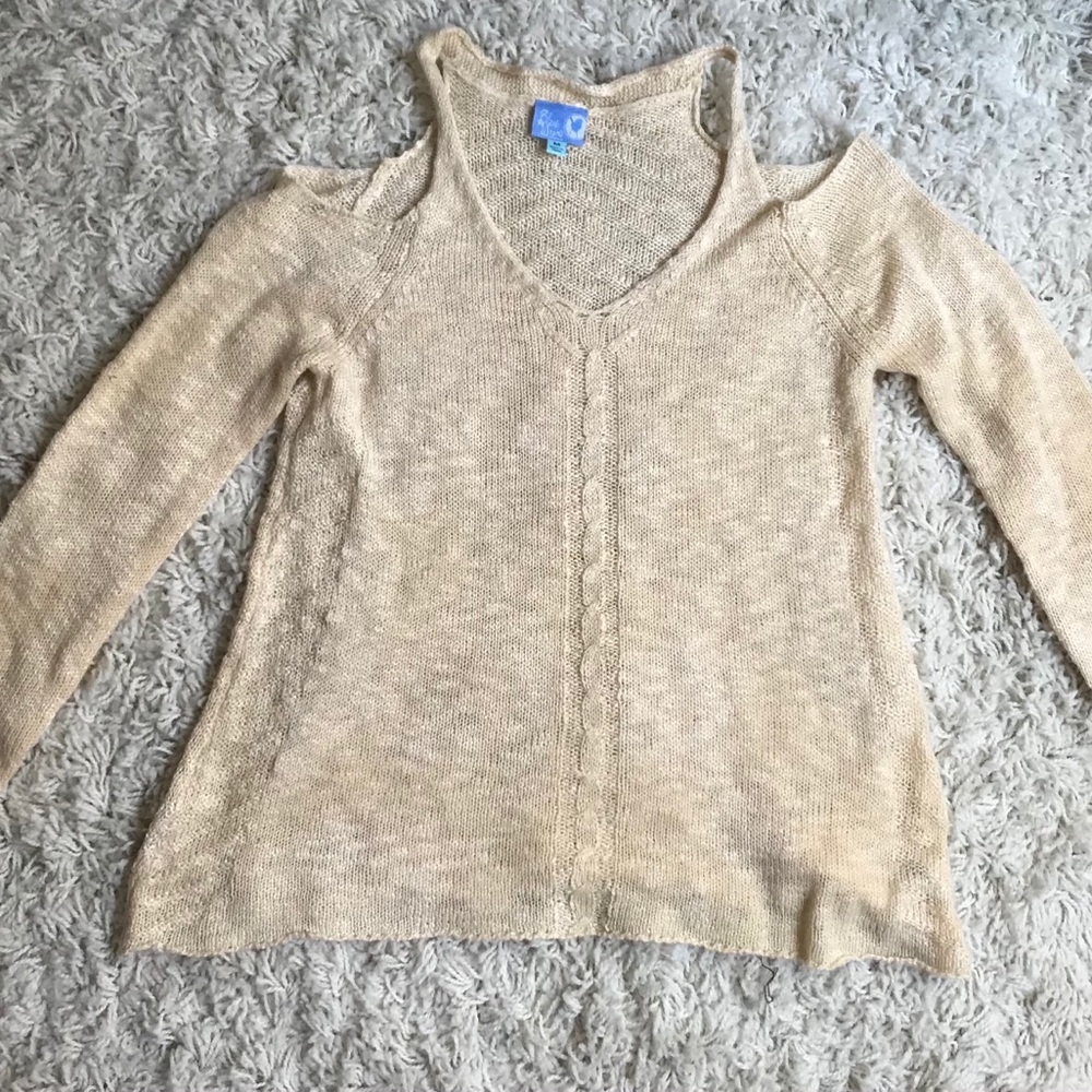 Blue Wren Open Shoulder Sweater